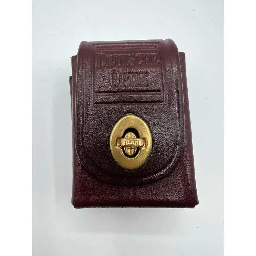 Vintage Leather Optik Magnifying‎ Glass Holder Fitted To Your Belt